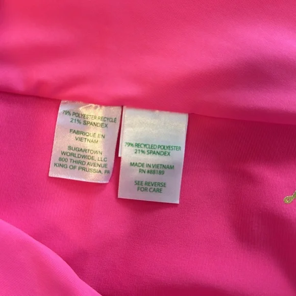 NWT Lilly Pulitzer Vibrant Pink Leevy coverup with Ruffle Accents - Picture 10 of 11
